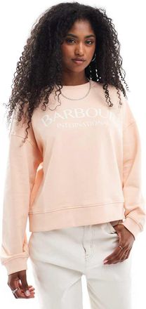 Barbour Cali - Felpa color pesca-Arancione