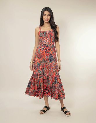 Nooki Design Womens Brannon Dress - Red Mix - Size: 10/8