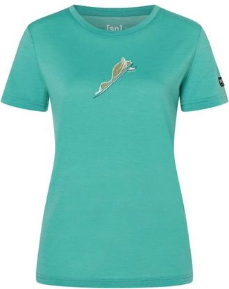 super.natural Duck Dive Tee Merinoshirt f&uuml;r Damen | gr&uuml;n/ various