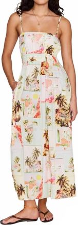 Minkpink Dolce Midi Sundress In Vintage Postcards