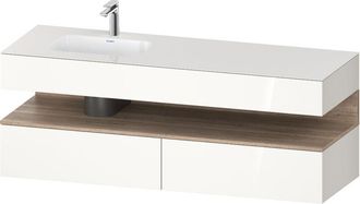 Duravit Qatego Lavabo Encastrado Con Base De Lavabo Consola, - Duravit