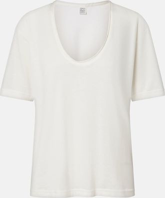 Toteme Cotton and silk T-shirt