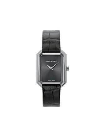 Ferragamo Orologio Crystal Tank 33,5mm - Nero