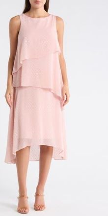 Julia Jordan High-Low Midi Dress in Blush at Nordstrom Rack, Size 10