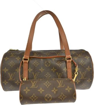 Louis Vuitton Papillon Handbag Monogram Canvas Brown Canvas Handbag (Pre-Owned)