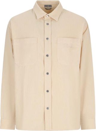 Dior ling Overshirt - Heren - Casual Overhemden - Wit - L - Katoen - Overhemden