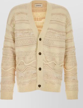 Laneus jacquard cardigan