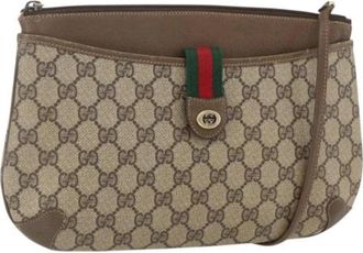 Gucci Pre-owned Plastic Cross Body Bag - Dames - Vintage Schoudertas - Beige - ONE Size - Vintage