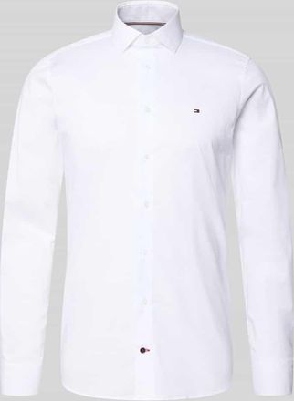 Tommy Hilfiger Tailored Slim Fit Businesshemd aus Baumwoll-Mix in Weiss, Gr&ouml;&szlig;e 39