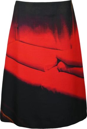 Jil Sander Flared Midi Skirt - Multicolor