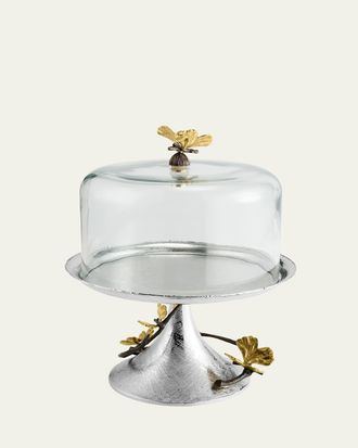 Michael Aram Butterfly Ginkgo Pastry Dish with Dome