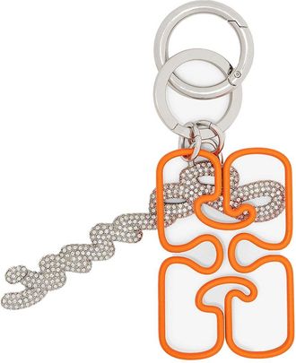 Ganni Strass Signature Keyring