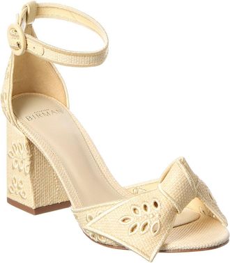 Alexandre Birman Maxi Clarita Embroidery 75 Raffia & Leather Sandal