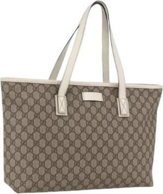 Gucci Pre-owned Tote Bags, female, Beige, Size: ONE SIZE Pre-owned Plastic Tote Bag