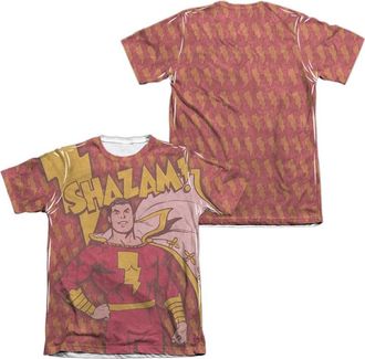 Gildan DC Comics Shazam Bolts Adult Poly/Cotton Short Sleeve Tee / T-Shirt