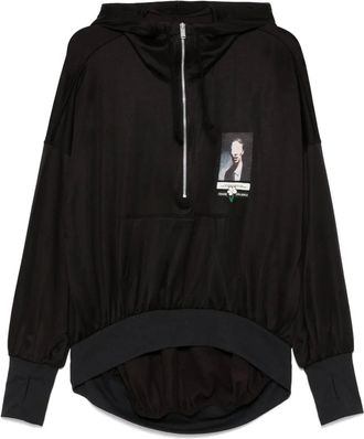 Undercover Felpa con cappuccio e applicazione - Nero