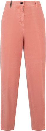 PESERICO Cropped broek - Dames - Vrijetijds broeken - Roze - 2XS - Katoen - Broeken