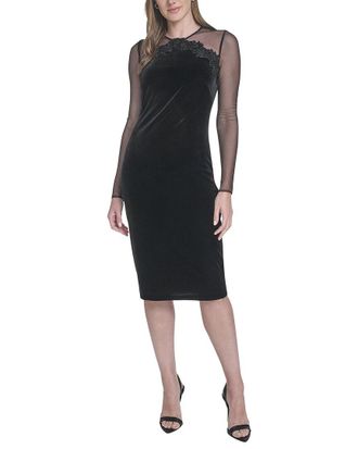 Vince Camuto Solid Long Sleeve Mini Dress
