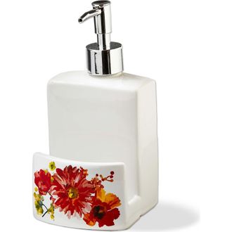 Tag Spring Floral Soap Dispenser Multicolor Bone China Pump in Red at Nordstrom