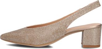 Unisa Schoenen, Dames, Geel, 37 EU, Bronzen Slingback Schoenen voor Vrouwen