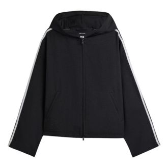 adidas Y-3 Hooded Track Top 3-Stripes Black JW7354