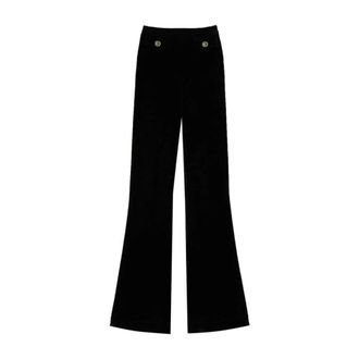 Twinset Broeken, Dames, Zwart, L, Zwarte Broek voor Vrouwen