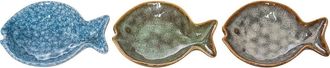 Beachcombers Fish Accent Dish Plates Set of 3 in Green at Nordstrom