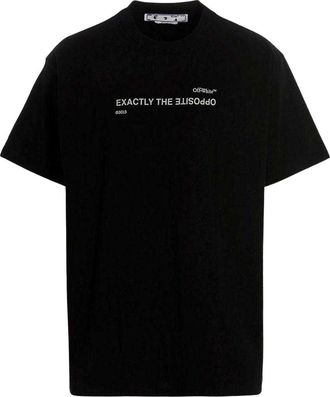 Off-white Off White Heren Precies het tegenovergestelde T-shirt (Zwart)