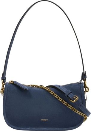 Coach Shoulder Bags, female, Blue, Size: ONE SIZE Waverly Crossbody