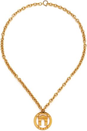 Celine Arc de Triomphe pendant necklace - women - Gold Plated - One Size