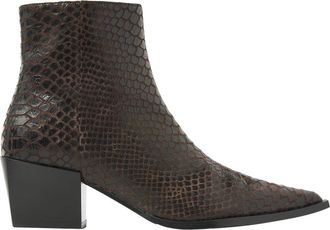 VIA VAI Kate Malina Enkellaarsjes - Dames - Cowboylaarzen - Bruin - 41 EU - Leer - Schoenen
