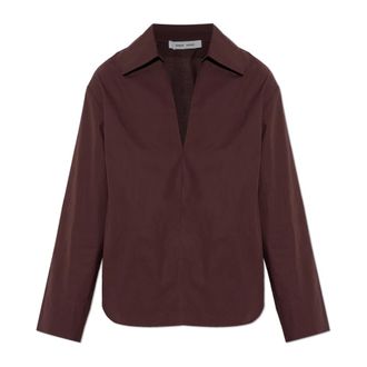 Sams&oslash;e & Sams&oslash;e Blouses, female, Red, Size: XS Sasully Top