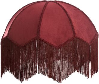 Light & Living Pantalla de lámpara - Malacia - rojo - rafia - Light&living