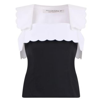 Philosophy di Lorenzo Serafini Dames, Blouses & Shirts, Zwart, Maat: XS Polyamide
