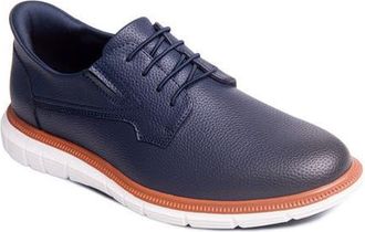 Marc Joseph New York Cloud Street Hands Free Technology Leather Plain Toe Casual Oxford in Navy Grainy Leather at Nordstrom, Size 8.5