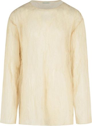 Dries Van Noten Hen Ivory Cotton T-Shirt