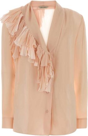 Alberta Ferretti Light Pink Regular Solid Shirt