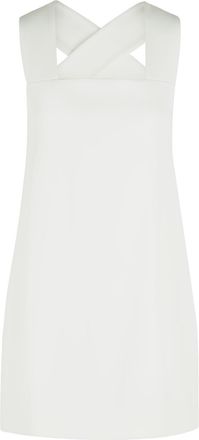 Khaite Kaki Mella-jurk van witte acetaat en viscose