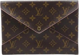 Louis Vuitton Pre-owned Kirigami Clutch - Dames - Vintage Clutch - Bruin - ONE Size - Vintage