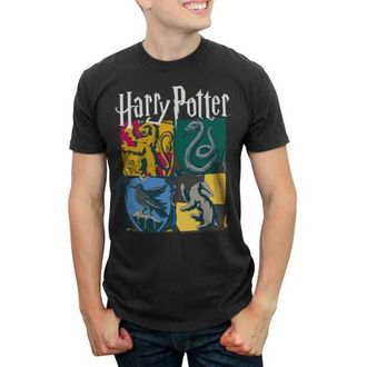 Harry Potter Mens Harry Potter Hogwarts Houses Vintage Collage Graphic T-Shirt in Black at Nordstrom, Size Xxx-Large