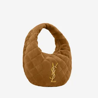 Saint Laurent Womens Handbag Icare Suede Light Brown Handbags Hand Bags