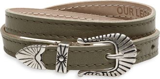 Our Legacy Cowboy Leather Belt in Pomice Grey Fluid Calfskin at Nordstrom