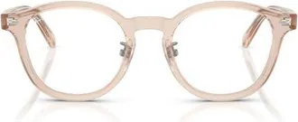 Ray-Ban 49mm Square Optical Glasses in Transparent Light Brown at Nordstrom