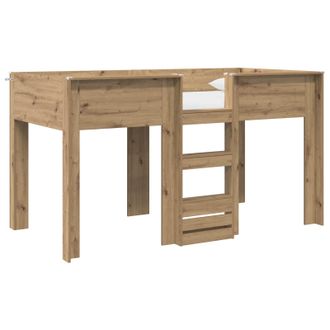 vidaXL Cama Litera Para Ni&ntilde;os Roble Artisan 100 X 200 Cm Vidaxl
