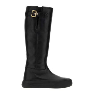 Chlo&eacute; Delia Laarzen - Dames - Schoenen - Zwart - Maat: 36 EU Leer