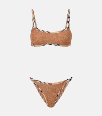 Burberry x Hunza G Tyler Burberry Check bikini