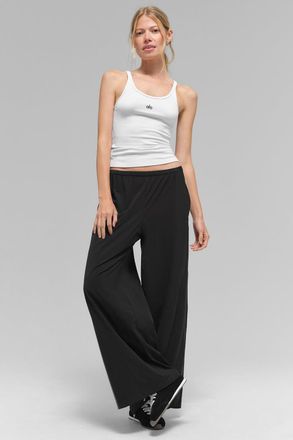 Alo | Breezy Wide Leg Pants (Regular) in Black, Size: Medium
