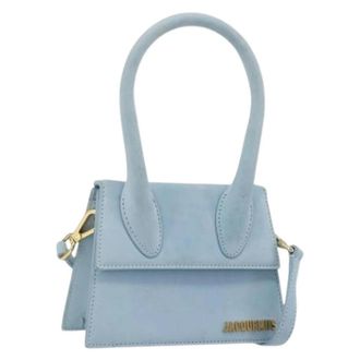 Jacquemus Pre-owned Mini Hand Bag - Dames - Vintage Mini Tas - Blauw - ONE Size - Su&egrave;de - Vintage