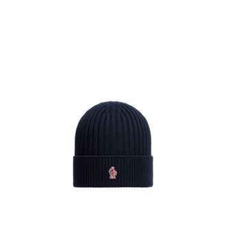 Moncler Moncler Wool Beanie, Men, Blue, Size: One Size
