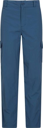 Mountain Warehouse The Explore Mens Trousers - Shrink & Fade Resistant Trousers, Quick Dry Hiking Pants with Pockets - for Spring Summer, Running, Walking Blue (Short Le